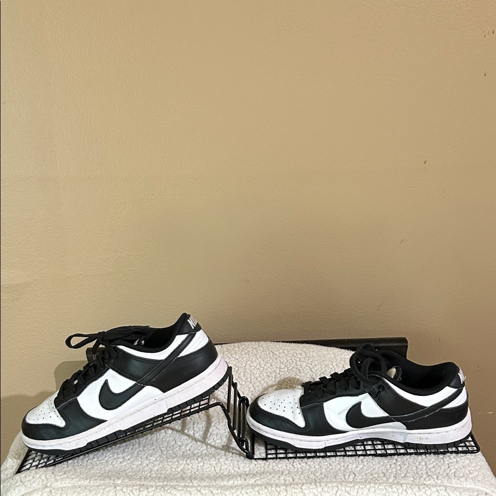 Nike Women’s Black and White Low-Top Dunks